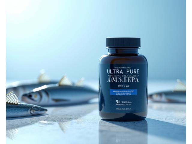 High-quality Omega-3 supplement bottle