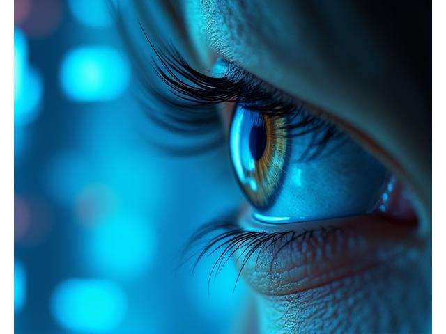 Close-up of a person's eye, suggesting focus and improved vision.