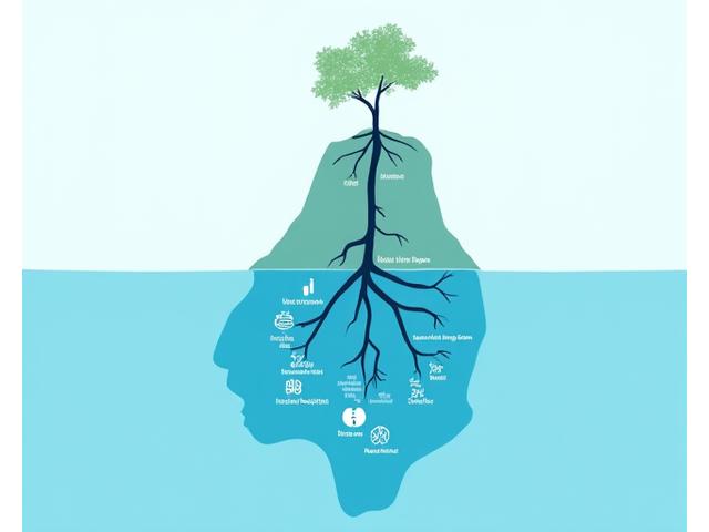 Diagram illustrating root causes of health issues connected to lifestyle factors