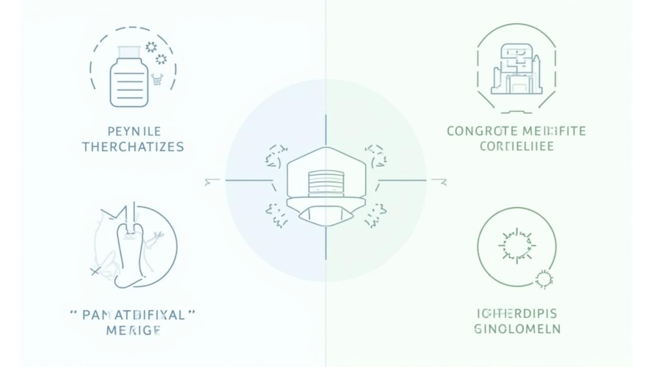 Infographic comparing conventional and integrative medical approaches with icons for mind, body, and spirit